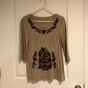 Garnet Hill Embroidered Top